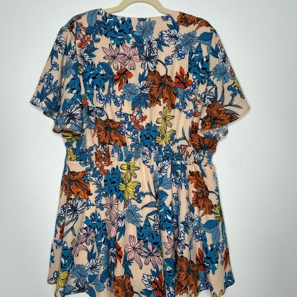 NWT Southern Fried Chics Floral Print Romper Size XXL Tropical Cruise - Picture 2 of 9